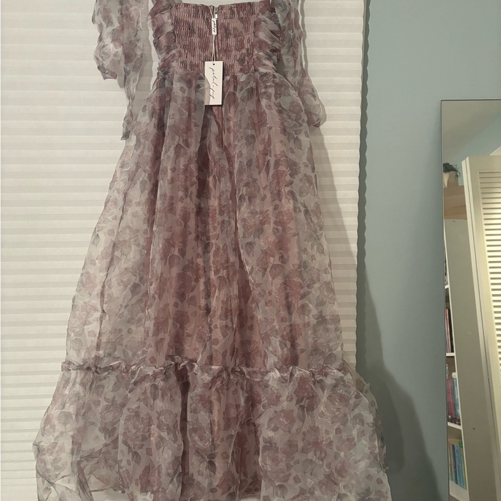 Petal & Pup Purple Floral Maxi Dress - Picture 2 of 3